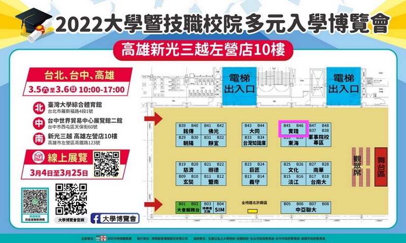 【大學博覽會】2022中時大學博覽會場次資訊